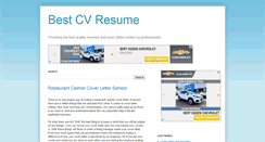 Desktop Screenshot of bestcvresume.com